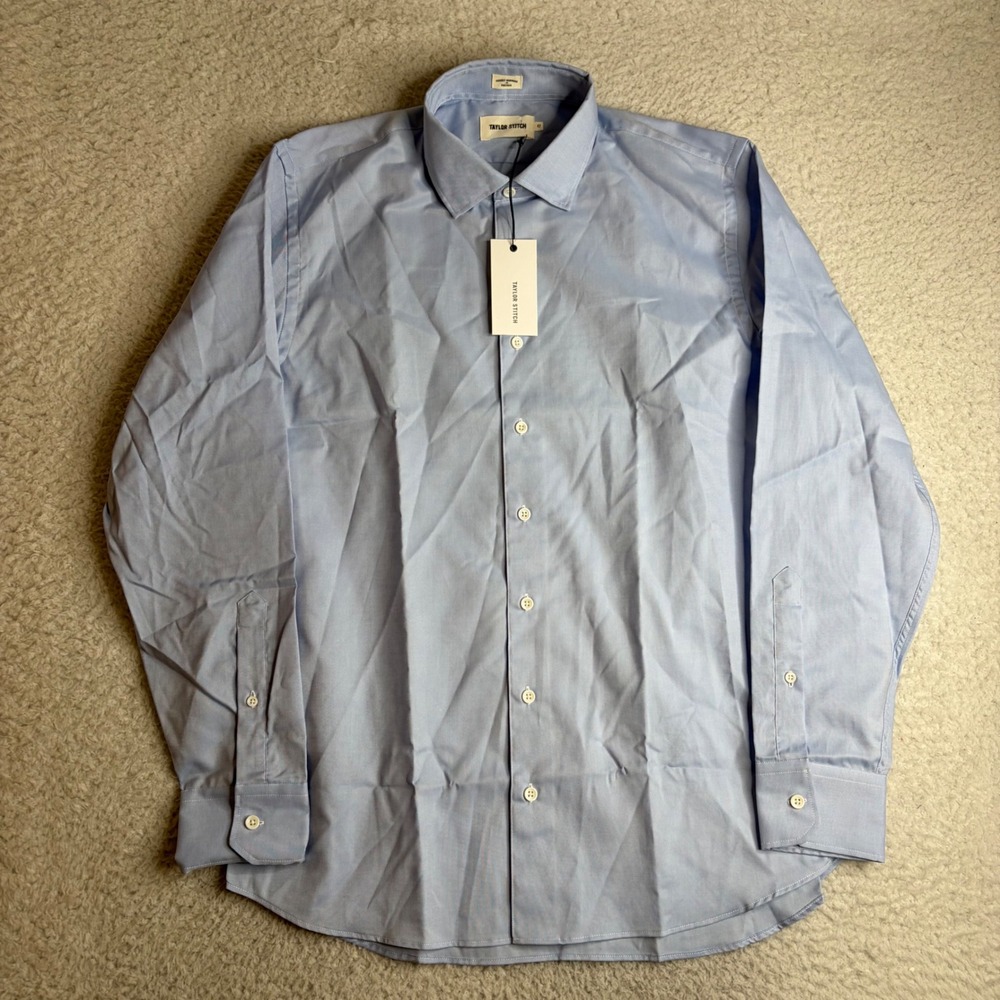 NEW Taylor Stitch The Jack Shirt Pale Blue Royal Oxford Button Down Mens 42 L